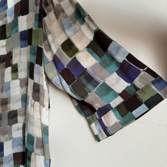 KIN by JOHN LEWIS Parachute 3/4 Sleeve Colorblock Blouse - Picture 5 of 6